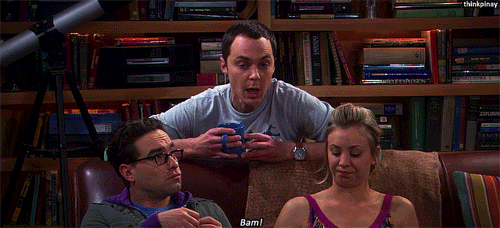 Grappig Films en series Tv Gifs Big bang theory acteurs paniek sheldon 