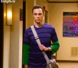 Big Bang Theory GIF. Films en series Gifs Big bang theory Zwart en wit 