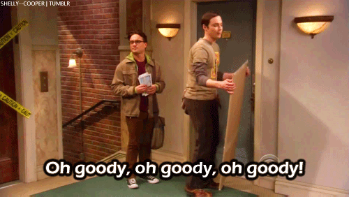 Films en series Bonbon Gifs Big bang theory opgewonden 