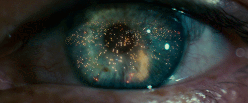 Bladerunner GIF. Films en series Gifs Bladerunner Oog Blade runner Reflectie 