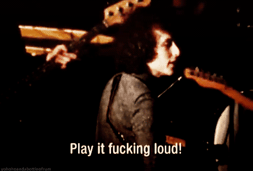 Muziek Gifs Bob dylan retro luid idgaf speel het neuken hard 