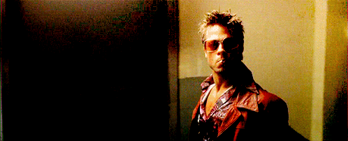 Bioscoop Films en series Brad pitt Gifs Fight club Filmsterren Tyler Durden 