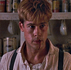 Brad Pitt GIF. Beroemdheden Film Films en series Brad pitt Gifs Fight club Filmsterren David fincher Tyler durden Cultfilm Slapeloo 