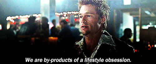 Bioscoop Films en series Brad pitt Gifs Fight club Filmsterren pratend 