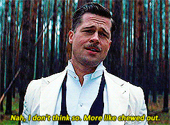 Brad Pitt GIF. Bioscoop Brad pitt Gifs Filmsterren Inglorious bastards Scheelheid Killin nazis Debatteren 