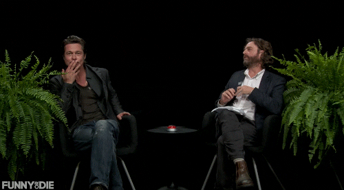 Televisie Brad pitt Gifs Filmsterren celebs fallontonight Jimmy Fallon fury 