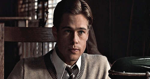 Bioscoop Film Films en series Brad pitt Gifs Fight club Filmsterren David Fincher Tyler Durden cultfilm slapelooshei 