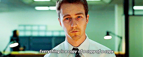 Films en series Brad pitt Gifs Fight club Filmsterren Tyler Durden 