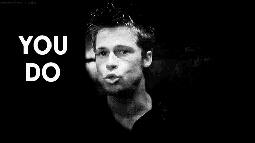 Bioscoop Films en series Brad pitt Gifs Fight club Filmsterren Tyler Durden Helena Bonham Carter Edward Norton marla 