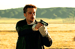 Brad Pitt GIF. Bioscoop Geweer Se7en Brad pitt Gifs Filmsterren Veld Zeven Climax Deze film 