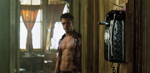 Films en series Brad pitt Gifs Fight club Filmsterren Tyler Durden Helena Bonham Carter Edward Norton Mevrouw 