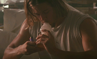 Brad pitt Gifs Filmsterren onkruid yo true romance 