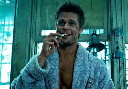 Films en series Brad pitt Gifs Fight club Filmsterren Tyler Durden 