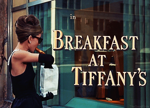 Film Films en series Gifs Breakfast at tiffanys wijnoogst thegoodfilms Audrey Hepburn 
