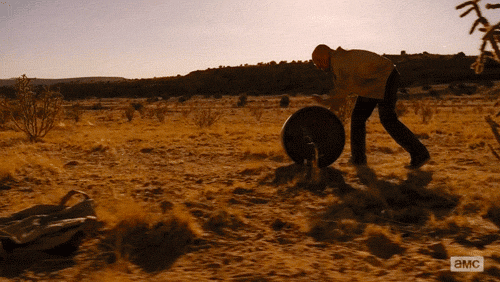 Films en series Breaking bad Gifs rollend vat walter white 