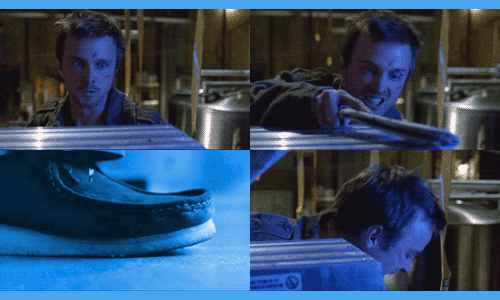 Films en series Breaking bad Tv Gifs Filmsterren Bryan cranston Aaron Paul walter white jesse pinkman high five 