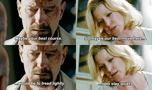 Films en series Breaking bad Koffie Gifs realisatie het denken walter white oh oh plotselinge besef 