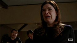 Breaking Bad GIF. Films en series Breaking bad Lydia Gifs Glimlach Knik Maskeren 