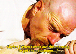 Bryan Cranston GIF. Films en series Breaking bad Gifs Filmsterren Bryan cranston Tekst Wakker Typografie Walter white Kalm 