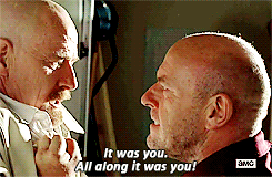 Breaking Bad GIF. Films en series Breaking bad Koffie Gifs Realisatie Het denken Walter white Oh oh Plotselinge besef 