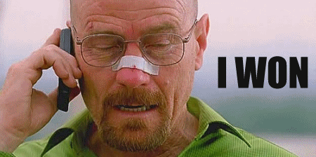 Films en series Breaking bad Gifs overwinning winnend walter white 