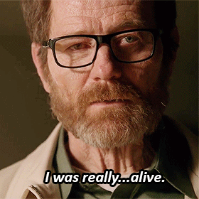 Breaking Bad GIF. Films en series Breaking bad Koffie Gifs Realisatie Het denken Walter white Oh oh Plotselinge besef 