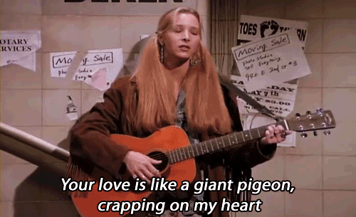 Emoties vrienden Gifs Uitmaken verdrietig hartzeer opbreken het zingen Phoebe crapping 