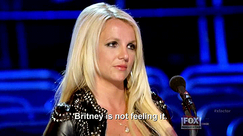 Artiesten Britney spears Britney Gifs verveeld niet onder de indruk 