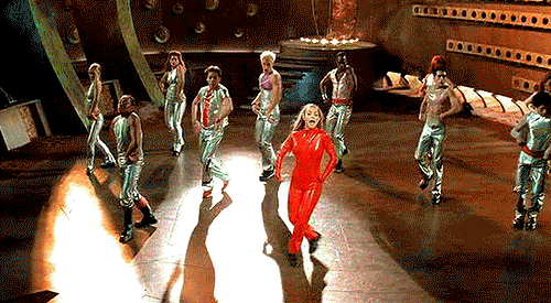 Artiesten Britney spears Gifs 1999 lachend glimlachen fotoshoot 