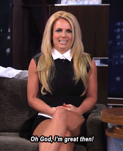 Britney Spears GIF. Artiesten Britney spears Gifs Glimlach Onhandig Dichtbij 