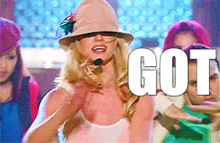 Britney Spears GIF. Dansen Artiesten Britney spears Gifs Glimlachen Grappig gezicht Mic 