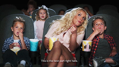 Bioscoop Artiesten Britney spears Gifs best beste deel popcorn 