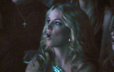 Verward Artiesten Britney spears Gifs verveeld blond pruik gom 