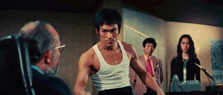 Bruce Lee GIF. Gifs Filmsterren Bruce lee Vuisten van woede De grote baas 