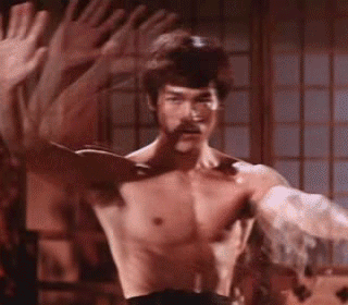 Bruce Lee GIF. Film Gifs Filmsterren Bruce lee Legende Vechtsporten 