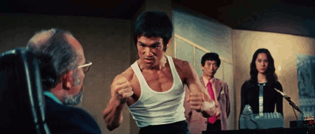 Bruce Lee GIF. Film Gifs Filmsterren Bruce lee De weg van de draak 