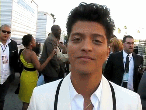 Jongen Artiesten Schattig Bruno Mars Gifs glimlach when i was your man 