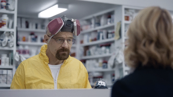 Bryan Cranston GIF. Films en series Breaking bad Gifs Filmsterren Bryan cranston Gevaar Ik ben het gevaar 