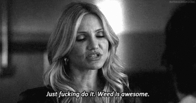 cameron Gifs Filmsterren Cameron diaz onkruid zwart en wit 