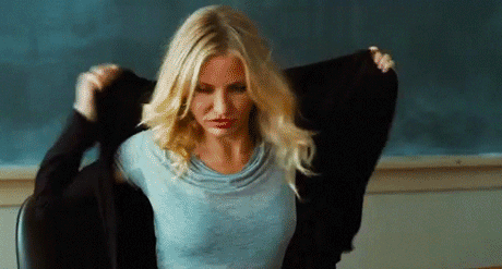 Bad teacher Gifs Filmsterren Cameron diaz slaap Elizabeth Halsey 