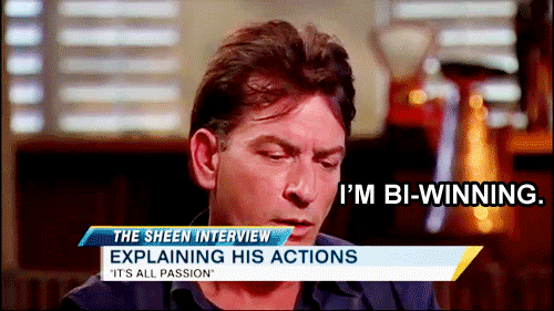 Charlie Sheen GIF. Memes Gifs Filmsterren Charlie sheen Winnend 