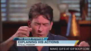 Charlie Sheen GIF. Tv Gifs Filmsterren Charlie sheen 
