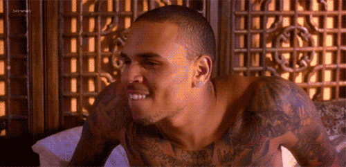 Artiesten Gifs Chris brown luchtig 