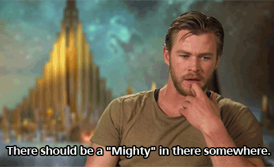 Chris Hemsworth GIF. Thor Gifs Filmsterren Chris hemsworth Schuit The avengers 