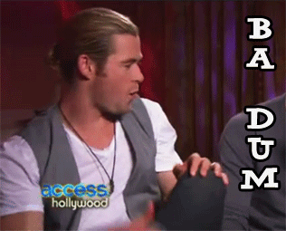 Chris Hemsworth GIF. Gifs Filmsterren Chris hemsworth Reactie Mijn shit 