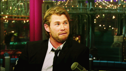 Chris Hemsworth GIF. Thor Gifs Filmsterren Chris hemsworth Reactie Wenk 