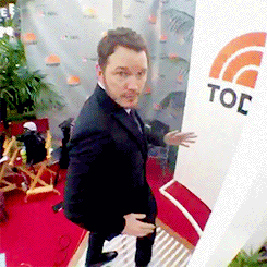Chris Pratt GIF. Tv Gifs Filmsterren Chris pratt Parks and recreation Andy dwyer 