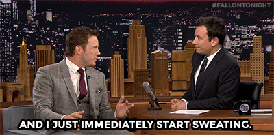 Chris Pratt GIF. Tv Gifs Filmsterren Aziz ansari Chris pratt Parks and recreation 