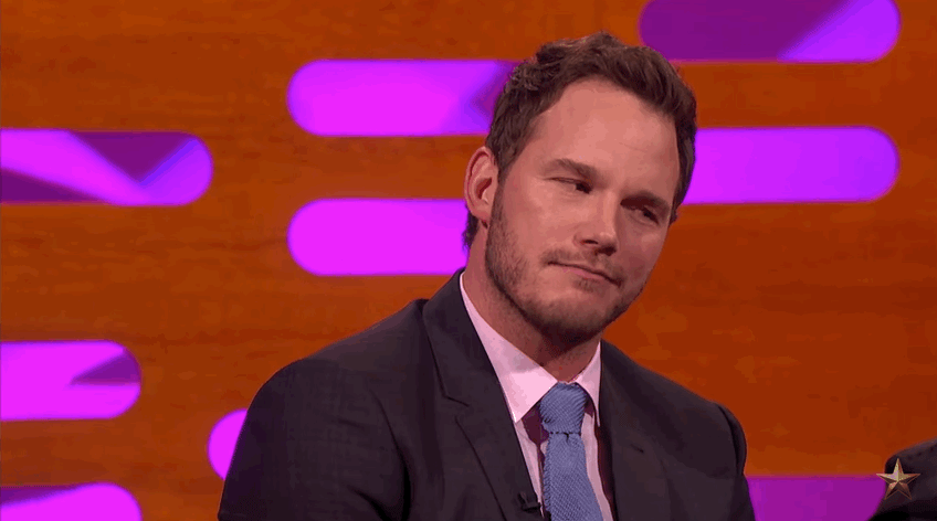 Chris Pratt GIF. Dankjewel Gifs Filmsterren Chris pratt 