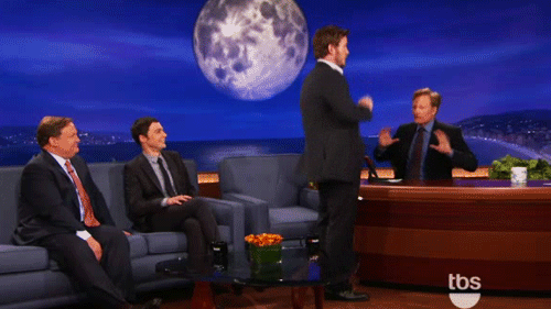 Conan Obrien GIF. Gifs Filmsterren Chris pratt Conan obrien 